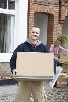 Local man and van moving items in Ealing residential street