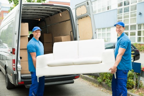 Office removals team planning a business move in Ealing