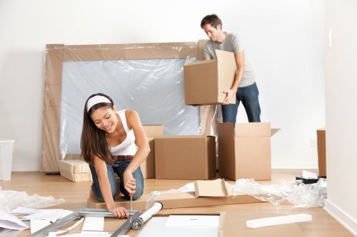 Removal team helping with a residential move in Ealing