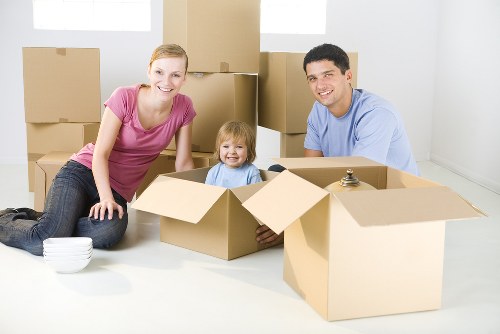 Removal team working on a residential move in Ealing