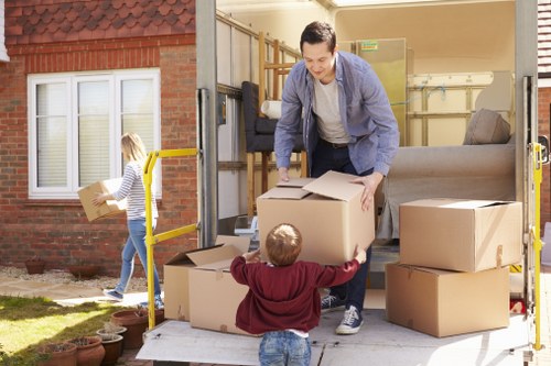 Checklist and packing materials for a home move