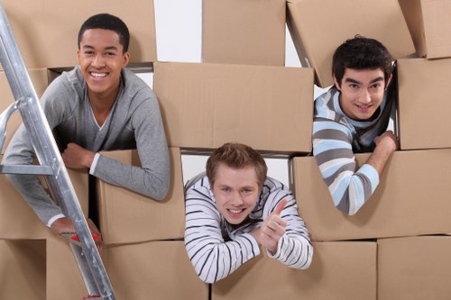 Packing and moving office items for a company relocation in Ealing
