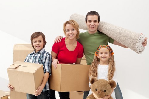 Flat removal access in an Ealing apartment building