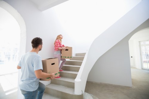 Moving van loading process for an Ealing property relocation