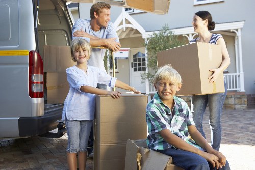 Local office movers handling equipment and furniture in West London