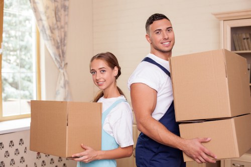 Commercial office relocation service in Ealing with furniture and equipment